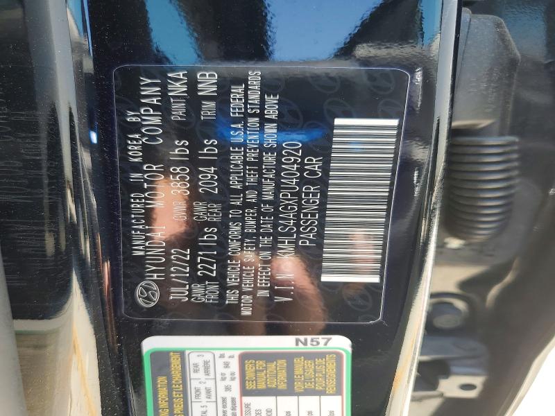Aukcja sprzedaży 2023 Hyundai Elantra, vin: KMHLS4AGXPU404920, numer aukcji: 62135216
