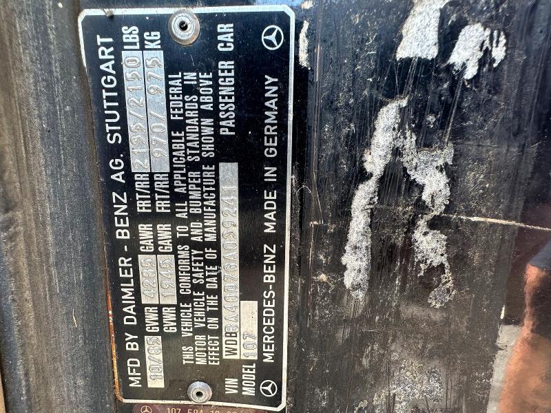 Aukcja sprzedaży 1986 Mercedes-benz 560sl, vin: WDBBA4BD7GA039241, numer aukcji: 61575836