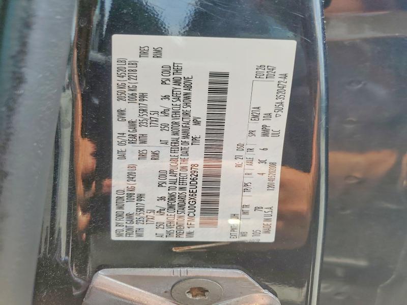 Продажа на аукционе авто 2014 Ford Escape, vin: 1FMCU0GX6EUD62978, номер лота: 62127836