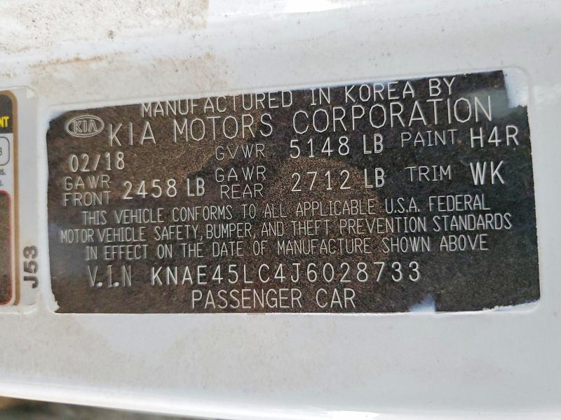 Aukcja sprzedaży 2018 Kia Stinger, vin: KNAE45LC4J6028733, numer aukcji: 58072776