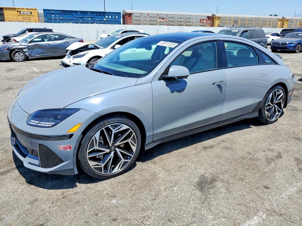 2023 Hyundai Ioniq 6 მანქანა იყიდება აუქციონზე, vin: KMHM54AA8PA045768, აუქციონის ნომერი: 63012326