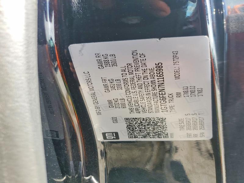 Продажа на аукционе авто 2022 Gmc Canyon, vin: 1GTG6FEN7N1165985, номер лота: 61692156