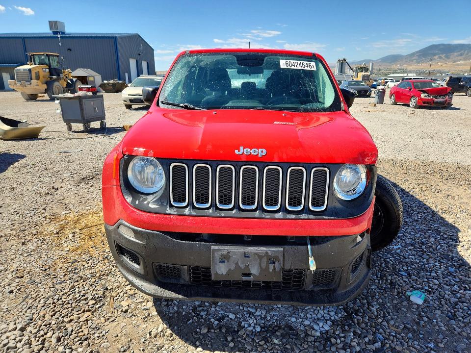 60424646 :رقم المزاد ، ZACCJBAH0HPE66513 vin ، 2017 Jeep Renegade مزاد بيع