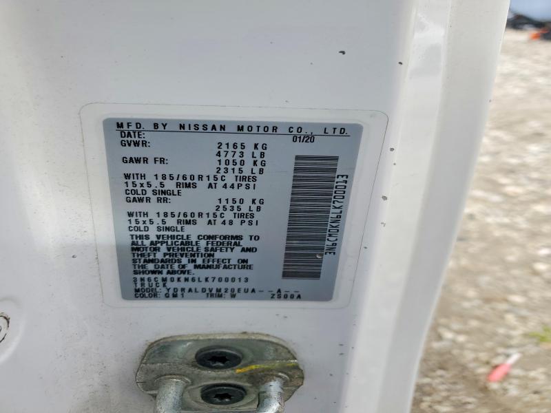 61774576 :رقم المزاد ، 3N6CM0KN6LK700013 vin ، 2020 Nissan Nv200 مزاد بيع