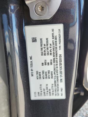Продажа на аукционе авто 2025 Tesla Model 3, vin: 5YJ3E1EA7SF059184, номер лота: 59254956