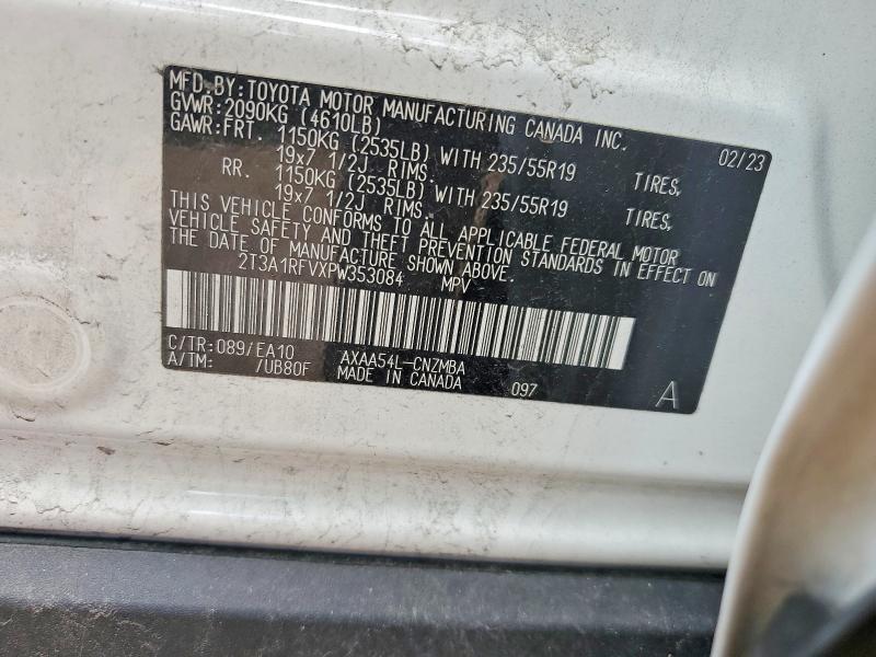 Продажа на аукционе авто 2023 Toyota Rav4, vin: 2T3A1RFVXPW353084, номер лота: 61351296