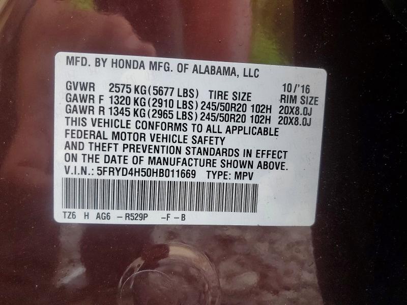 Aukcja sprzedaży 2017 Acura Mdx, vin: 5FRYD4H50HB011669, numer aukcji: 61922926
