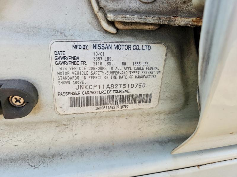 58809426 :رقم المزاد ، JNKCP11A82T510750 vin ، 2002 Infiniti G20 مزاد بيع