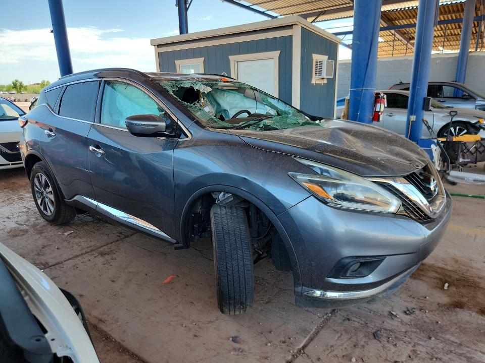 61340636 :رقم المزاد ، 5N1AZ2MG0JN166001 vin ، 2018 Nissan Murano مزاد بيع