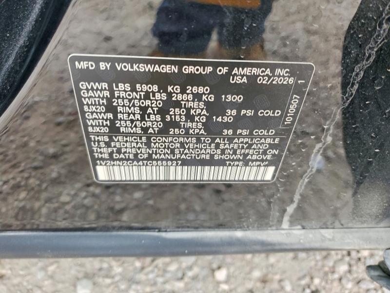 59373166 :رقم المزاد ، 1V2HN2CA4TC555927 vin ، 2026 Volkswagen Atlas مزاد بيع