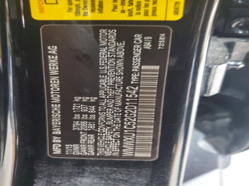 Продажа на аукционе авто 2016 Mini Cooper, vin: WMWXU1C52G2D11542, номер лота: 60853896