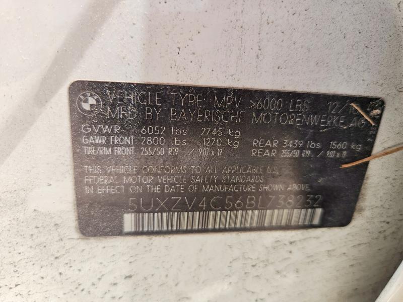 Aukcja sprzedaży 2011 Bmw X5, vin: 5UXZV4C56BL738232, numer aukcji: 62045696