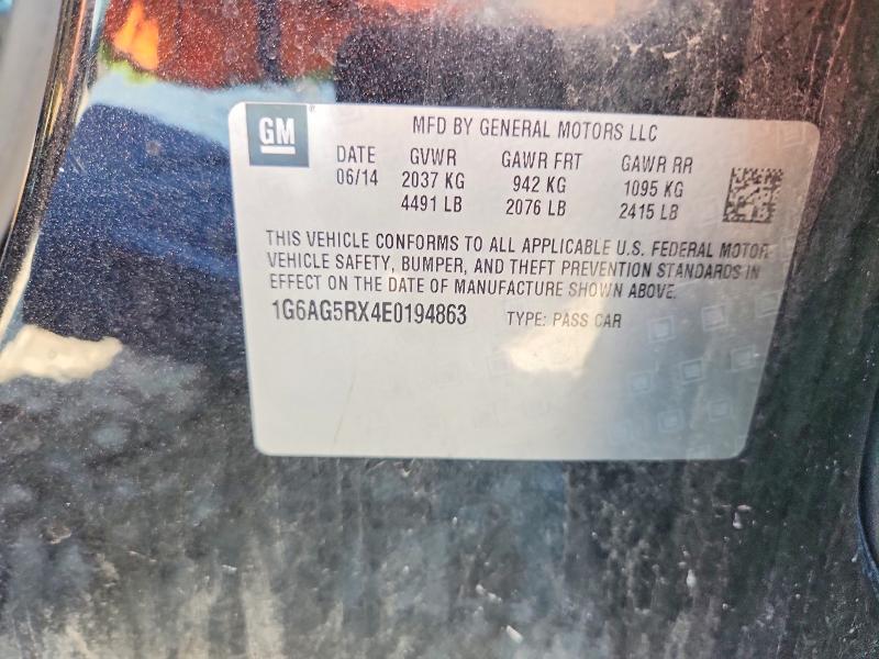 Продажа на аукционе авто 2014 Cadillac Ats, vin: 1G6AG5RX4E0194863, номер лота: 62962486