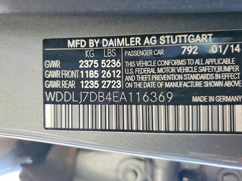 2014 Mercedes-benz Cls მანქანა იყიდება აუქციონზე, vin: WDDLJ7DB4EA116369, აუქციონის ნომერი: 60470336