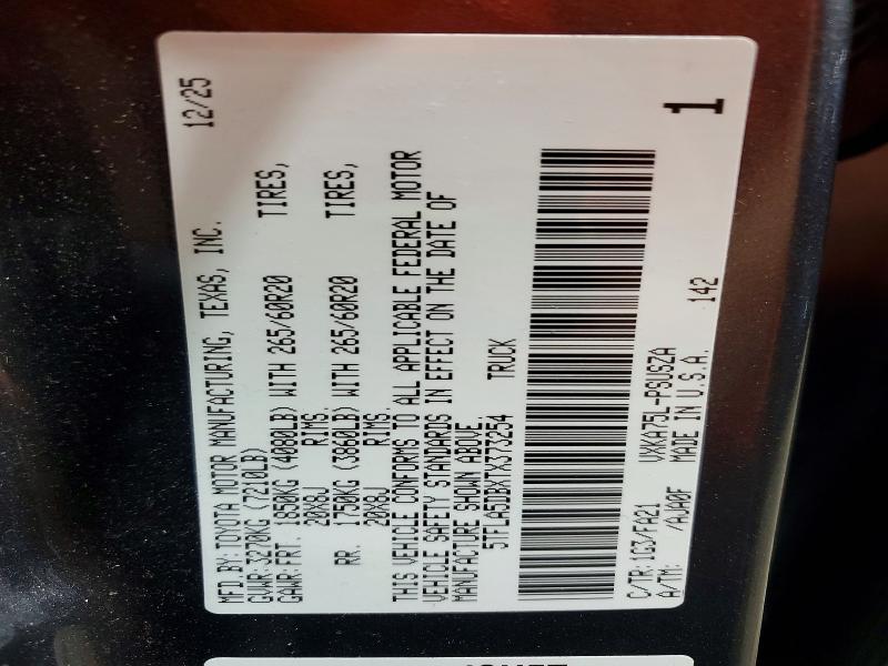 Auction sale of the 2026 Toyota Tundra, vin: 5TFLA5DBXTX373254, lot number: 61919866