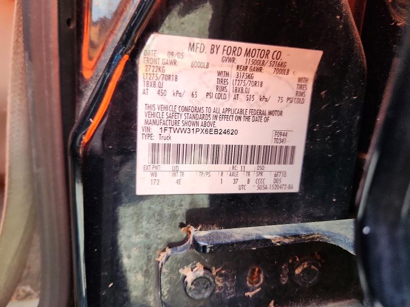 59947526 :رقم المزاد ، 1FTWW31PX6EB24620 vin ، 2006 Ford F350 مزاد بيع