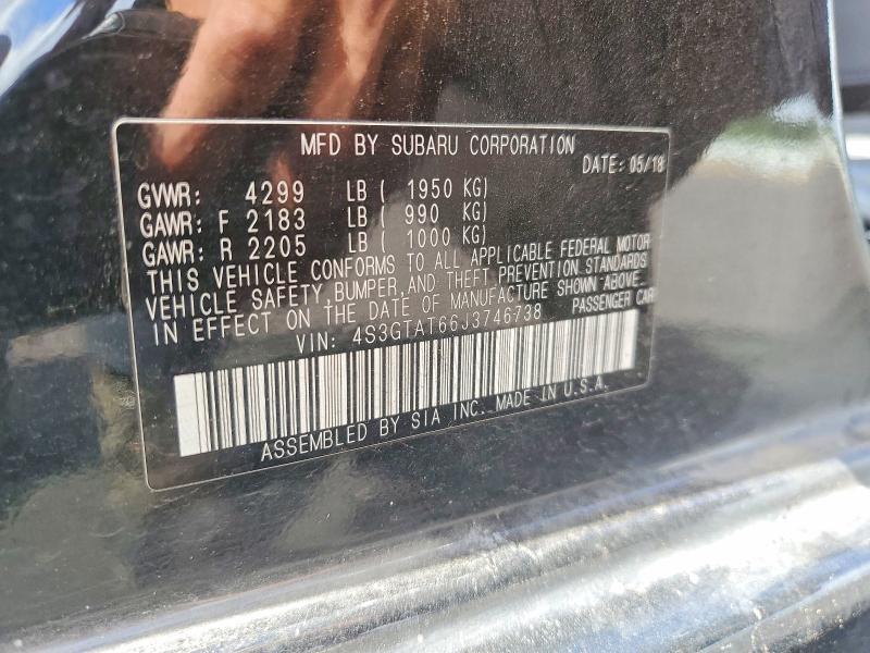Продажа на аукционе авто 2018 Subaru Impreza, vin: 4S3GTAT66J3746738, номер лота: 59706696