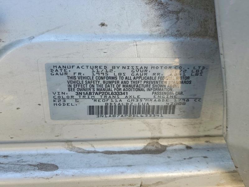Aukcja sprzedaży 2013 Nissan Sentra, vin: 3N1AB7AP2DL633341, numer aukcji: 61807816
