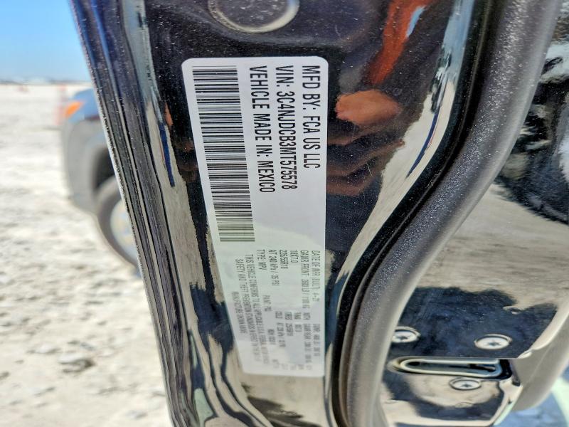2021 Jeep Compass მანქანა იყიდება აუქციონზე, vin: 3C4NJDCB3MT575578, აუქციონის ნომერი: 62305636