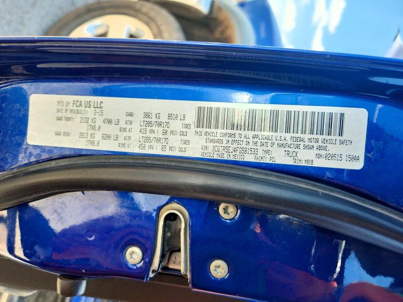 Продаж на аукціоні авто 2015 Ram 2500, vin: 3C6TR5EJ4FG581533, номер лоту: 85976505
