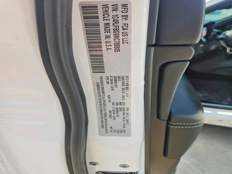 62697536 :رقم المزاد ، 1C4RJFBG9MC789805 vin ، 2021 Jeep Grand Cherokee مزاد بيع