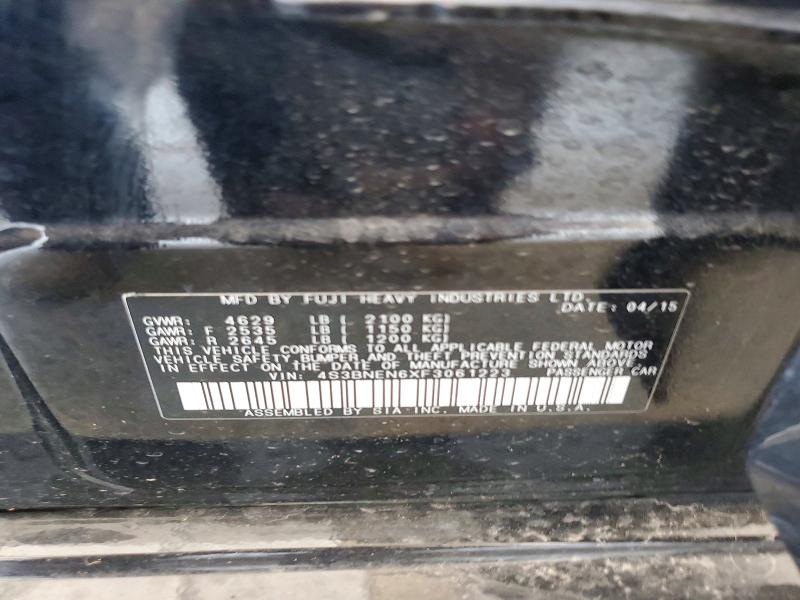 Aukcja sprzedaży 2015 Subaru Legacy, vin: 4S3BNEN6XF3061223, numer aukcji: 62567416