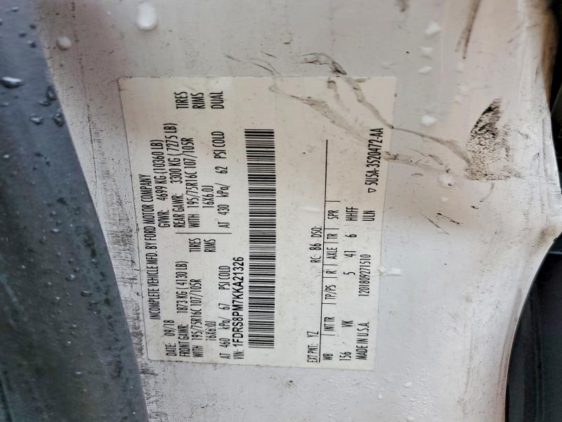Aukcja sprzedaży 2019 Ford Transit, vin: 1FDRS8PM7KKA21326, numer aukcji: 63599666
