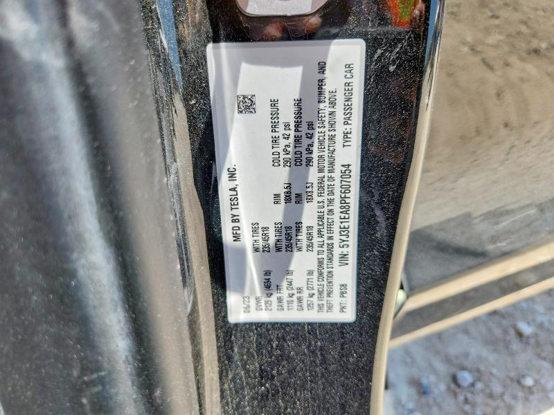 Aukcja sprzedaży 2023 Tesla Model 3, vin: 5YJ3E1EA8PF607054, numer aukcji: 60080786