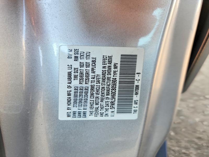 Продаж на аукціоні авто 2012 Honda Odyssey, vin: 5FNRL5H60CB056904, номер лоту: 62208336