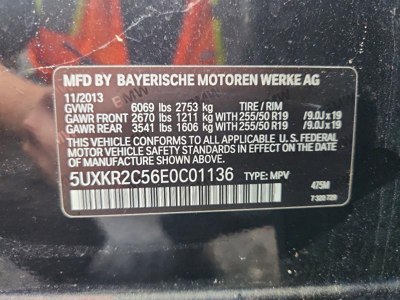 Aukcja sprzedaży 2014 Bmw X5, vin: 5UXKR2C56E0C01136, numer aukcji: 59840496