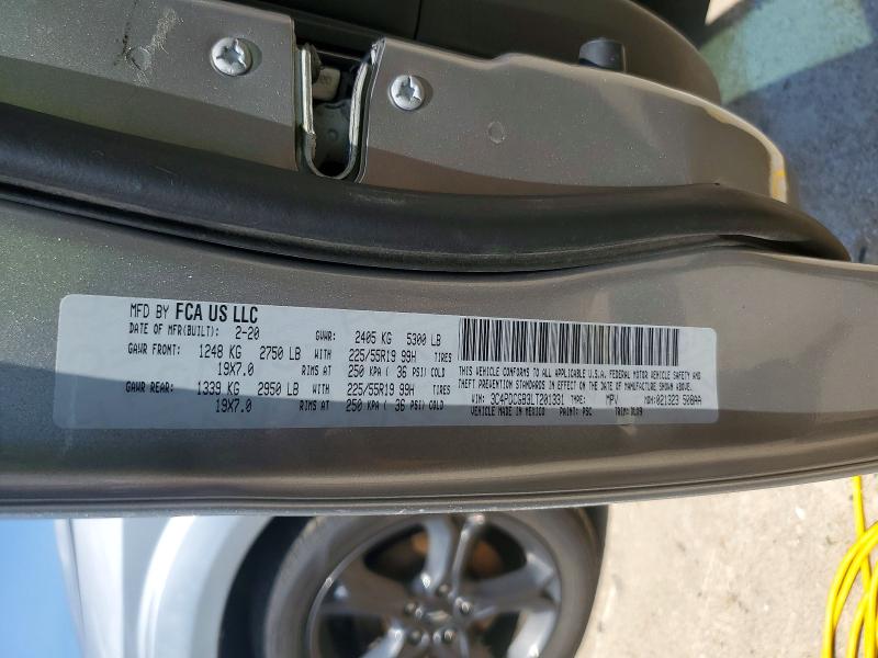 61062306 :رقم المزاد ، 3C4PDCGB3LT201331 vin ، 2020 Dodge Journey مزاد بيع