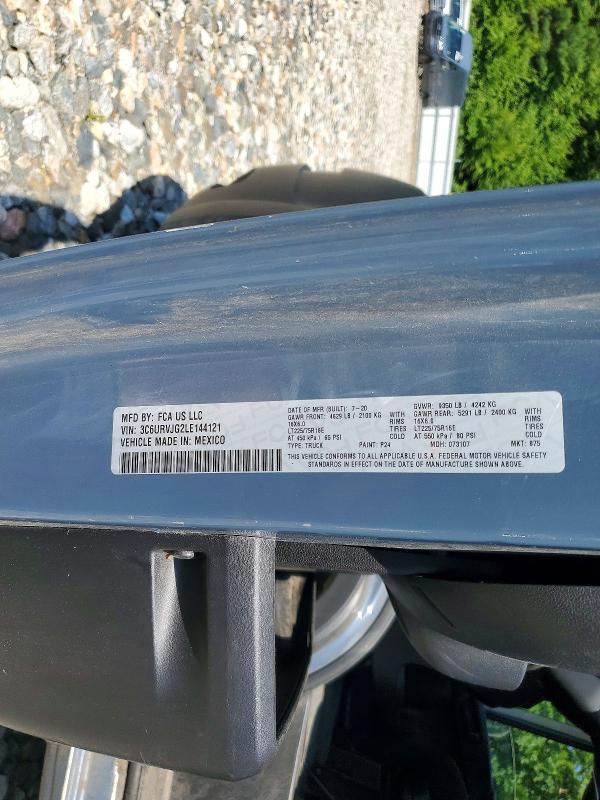Aukcja sprzedaży 2020 Ram Promaster 3500, vin: 3C6URVJG2LE144121, numer aukcji: 58502246