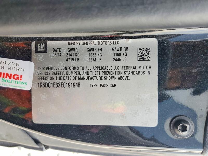 2014 Cadillac Cts მანქანა იყიდება აუქციონზე, vin: 1G6DC1E32E0191948, აუქციონის ნომერი: 58312856