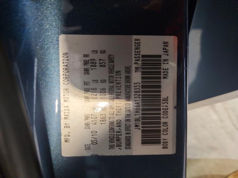 61554336 :رقم المزاد ، JM1BL1H66A1328355 vin ، 2010 Mazda 3 مزاد بيع