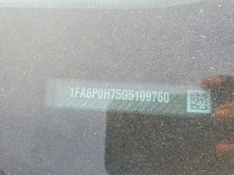 Aukcja sprzedaży 2016 Ford Fusion, vin: 1FA6P0H75G5109760, numer aukcji: 61097236