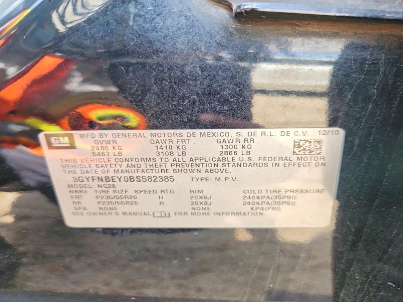 Aukcja sprzedaży 2011 Cadillac Srx, vin: 3GYFNBEY0BS582385, numer aukcji: 61432576