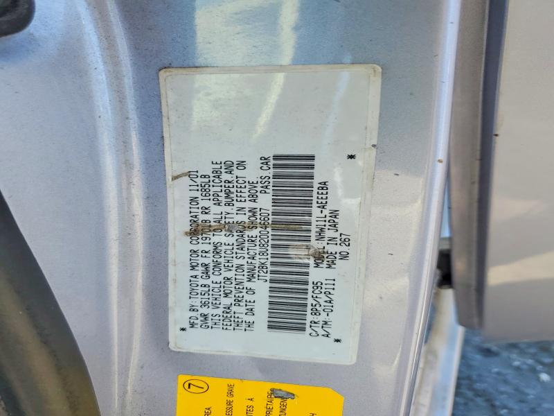 62786936 :رقم المزاد ، JT2BK18U820046607 vin ، 2002 Toyota Prius مزاد بيع