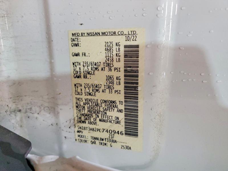 Продажа на аукционе авто 2023 Nissan Rogue, vin: 5N1BT3AB2PC740946, номер лота: 60164686