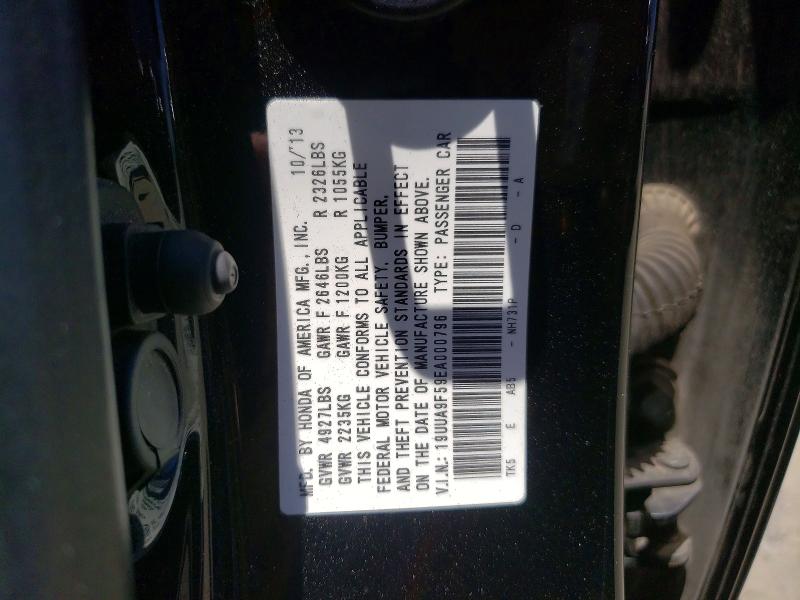 Aukcja sprzedaży 2014 Acura Tl, vin: 19UUA9F59EA000796, numer aukcji: 60090026