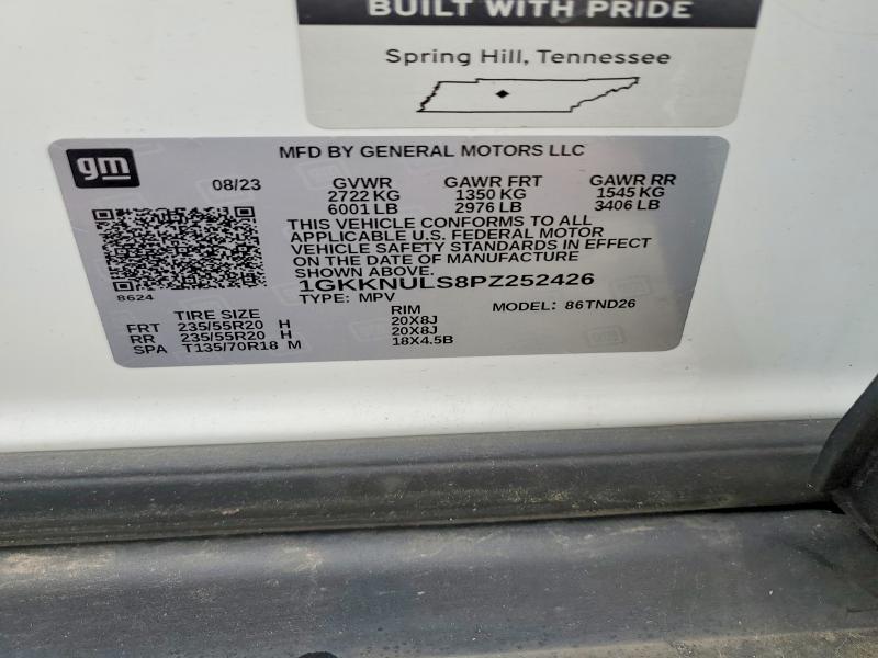 62113146 :رقم المزاد ، 1GKKNULS8PZ252426 vin ، 2023 Gmc Acadia مزاد بيع