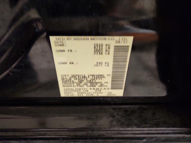 2015 Nissan Altima მანქანა იყიდება აუქციონზე, vin: 1N4AL3AP2FC488549, აუქციონის ნომერი: 62386776