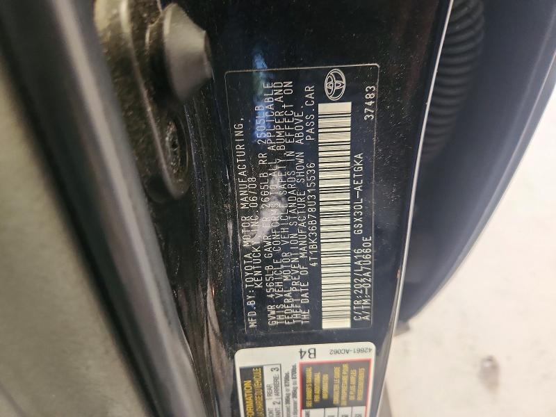 Aukcja sprzedaży 2008 Toyota Avalon, vin: 4T1BK36B78U315536, numer aukcji: 59334696
