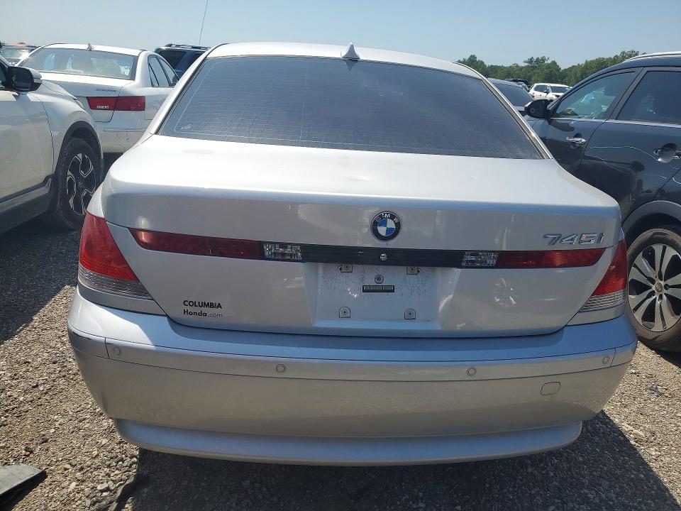 61593696 :رقم المزاد ، WBAGL63565DP75562 vin ، 2005 Bmw 745 مزاد بيع