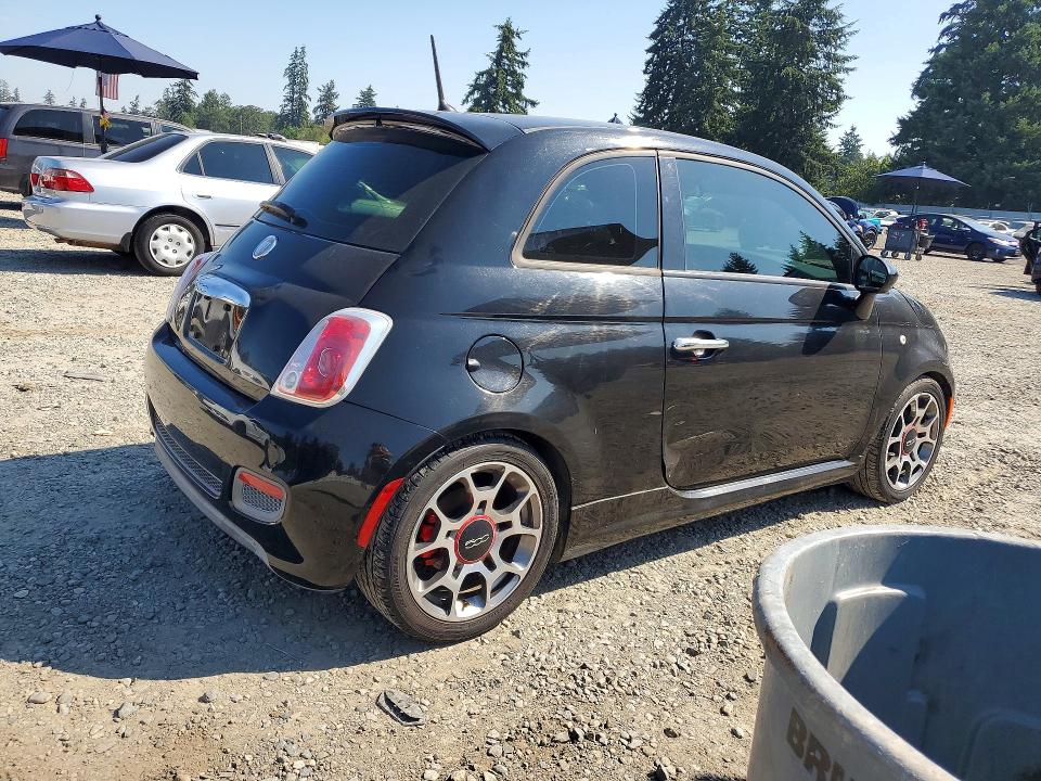 61984436 :رقم المزاد ، 3C3CFFBR7FT500375 vin ، 2015 Fiat 500 مزاد بيع
