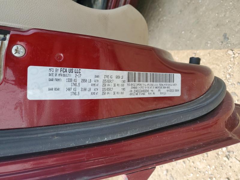 Aukcja sprzedaży 2017 Dodge Grand Caravan, vin: 2C4RDGCGXHR692945, numer aukcji: 61352306