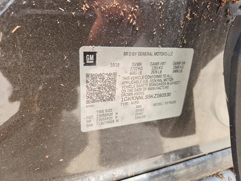 Продаж на аукціоні авто 2019 Gmc Acadia, vin: 1GKKNNLS5KZ160530, номер лоту: 61816716