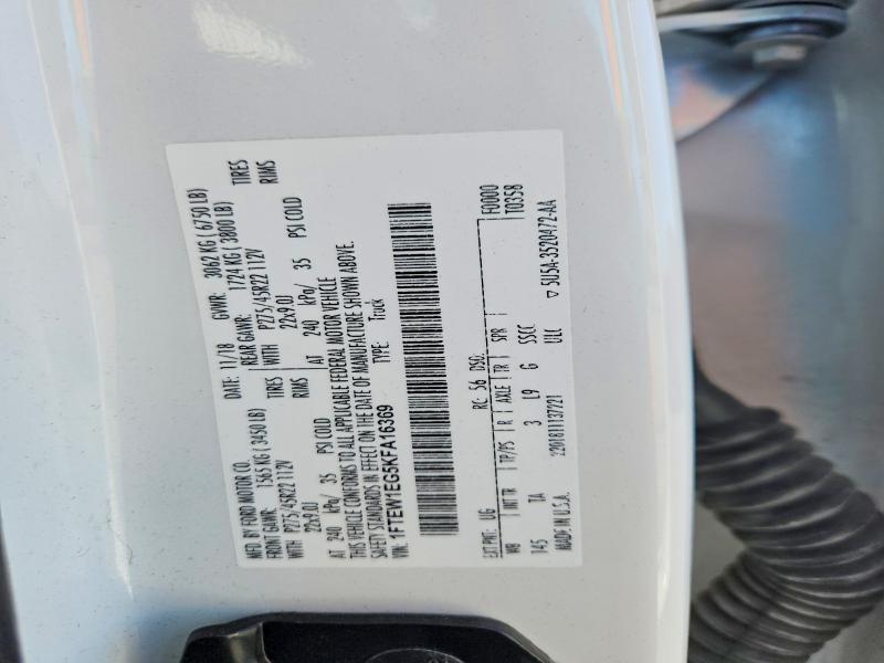 Продажа на аукционе авто 2019 Ford F150, vin: 1FTEW1EG5KFA16369, номер лота: 61568646