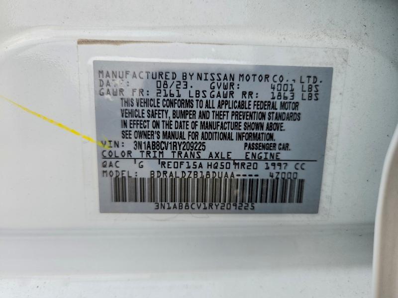 Aukcja sprzedaży 2024 Nissan Sentra, vin: 3N1AB8CV1RY209225, numer aukcji: 61332576