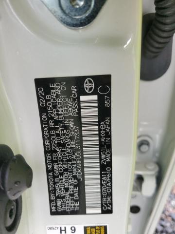 2020 Toyota Prius მანქანა იყიდება აუქციონზე, vin: JTDKARFU5L3117337, აუქციონის ნომერი: 59367936