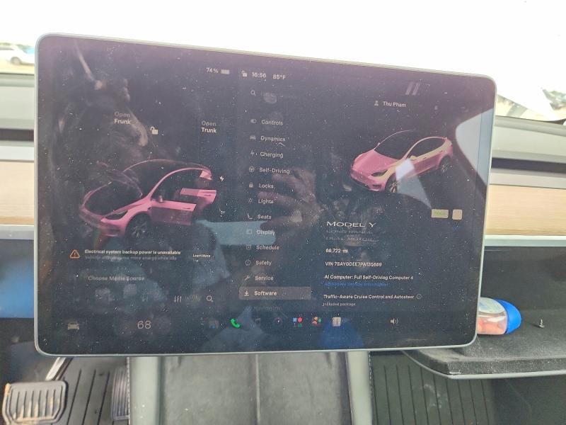 Продаж на аукціоні авто 2023 Tesla Model Y, vin: 7SAYGDEE7PA135689, номер лоту: 61378246